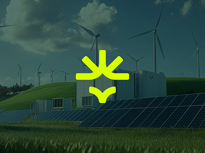 Energy cable electricity energy logo solar sustainable wind