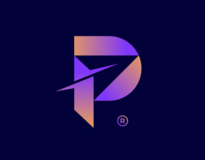 Letter P Arrow, Cursor, Paper Plane Logo airplane arrow branding colorful creative cursor design graphic design illustration inspiration letter letter p logo logo design minimalist modern p paper plane typography