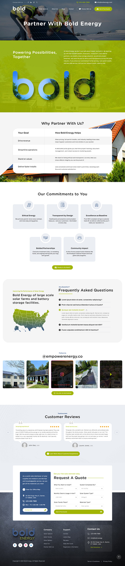 Powering Possibilities – Bold Energy Web UI branding graphic design logo ui