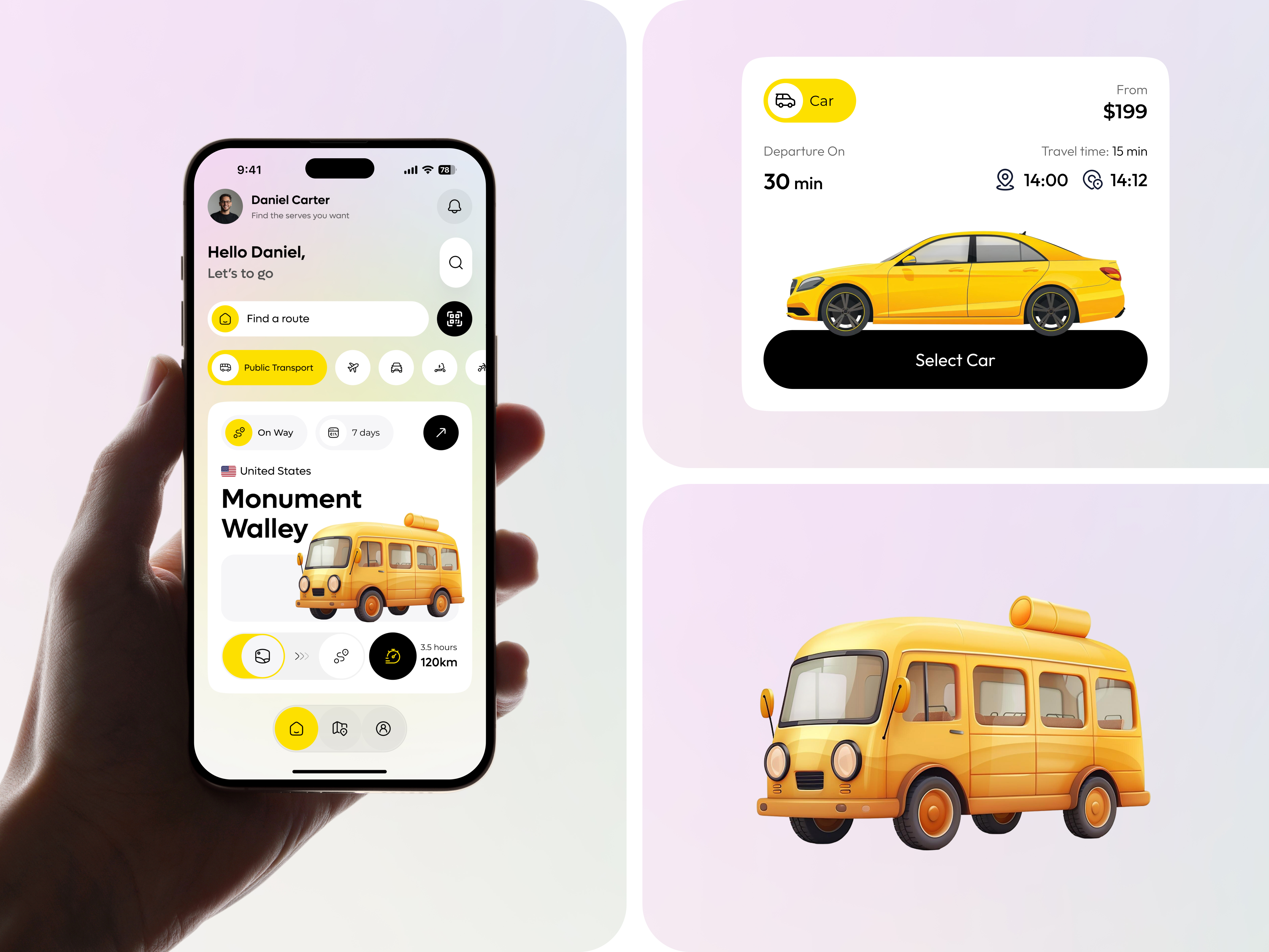 Example of Ride Sharing Mobile App