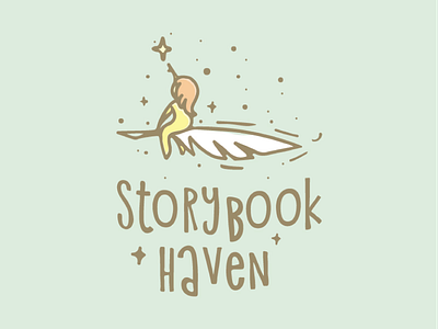 StoryBook Haven branding design graphic design illustration logo typography vector