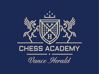 Chess Academy branding design graphic design illustration logo typography vector