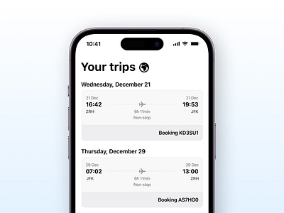 Flight booking app app application booking clean concept daily ui dailyui design flight interface ios iphone light minimal minimalist mobile ui ui design uidesign user interface