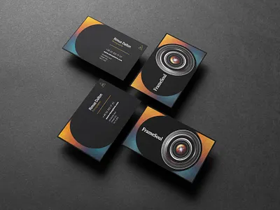 Business Card — Photographer “FrameSoul” business card design graphic design typography