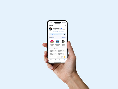 Profile Mobile App Ui app app design card design figma portfolio profile ui uzbekistan