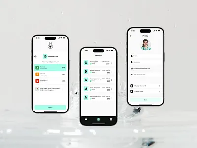 Care Service App care figma healthcare healthtech medical medicine mobile app ui ux