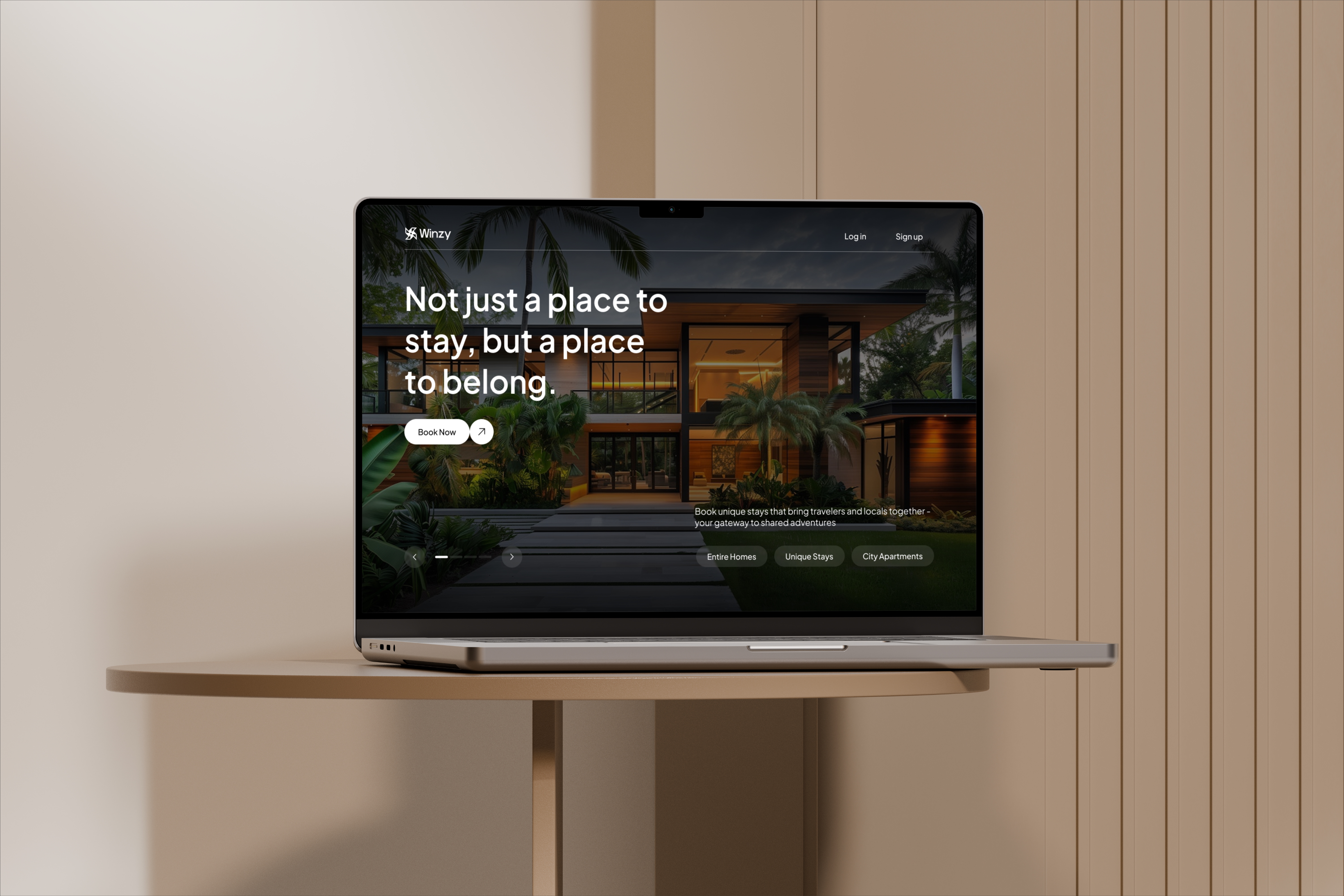 UI Wiki - Vacation Rental Website Mockup premium rental experience