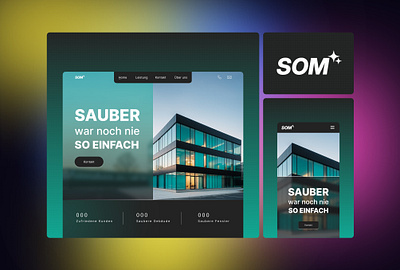 Webdesign - B2B Cleaning Service branding clean design logo modern website responsive design ui ux webdesign webflow