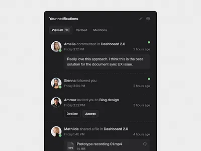 Notifications modal — Untitled UI modal notifications product design ui design user interface