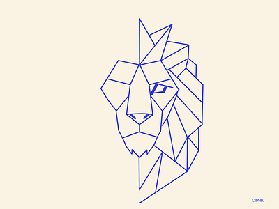 Line art Lion animal cat download feline fine line flat design free graphic design illustration lion procreate vector art wild