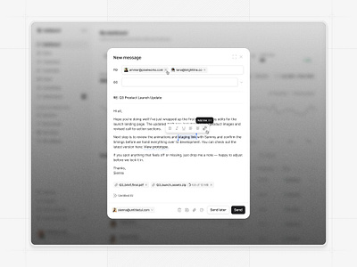 New message — Untitled UI edit email email composer gmail modal product design rich text text editor ui design user interface