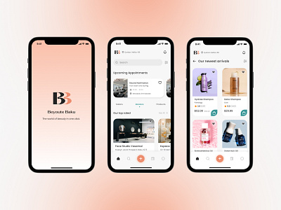 ✨Beyoute — Beauty Salon Booking App app app design app interface graphic design interface design mobile mobile app design mobile design ui ui design uiux user experience user interface web web design website