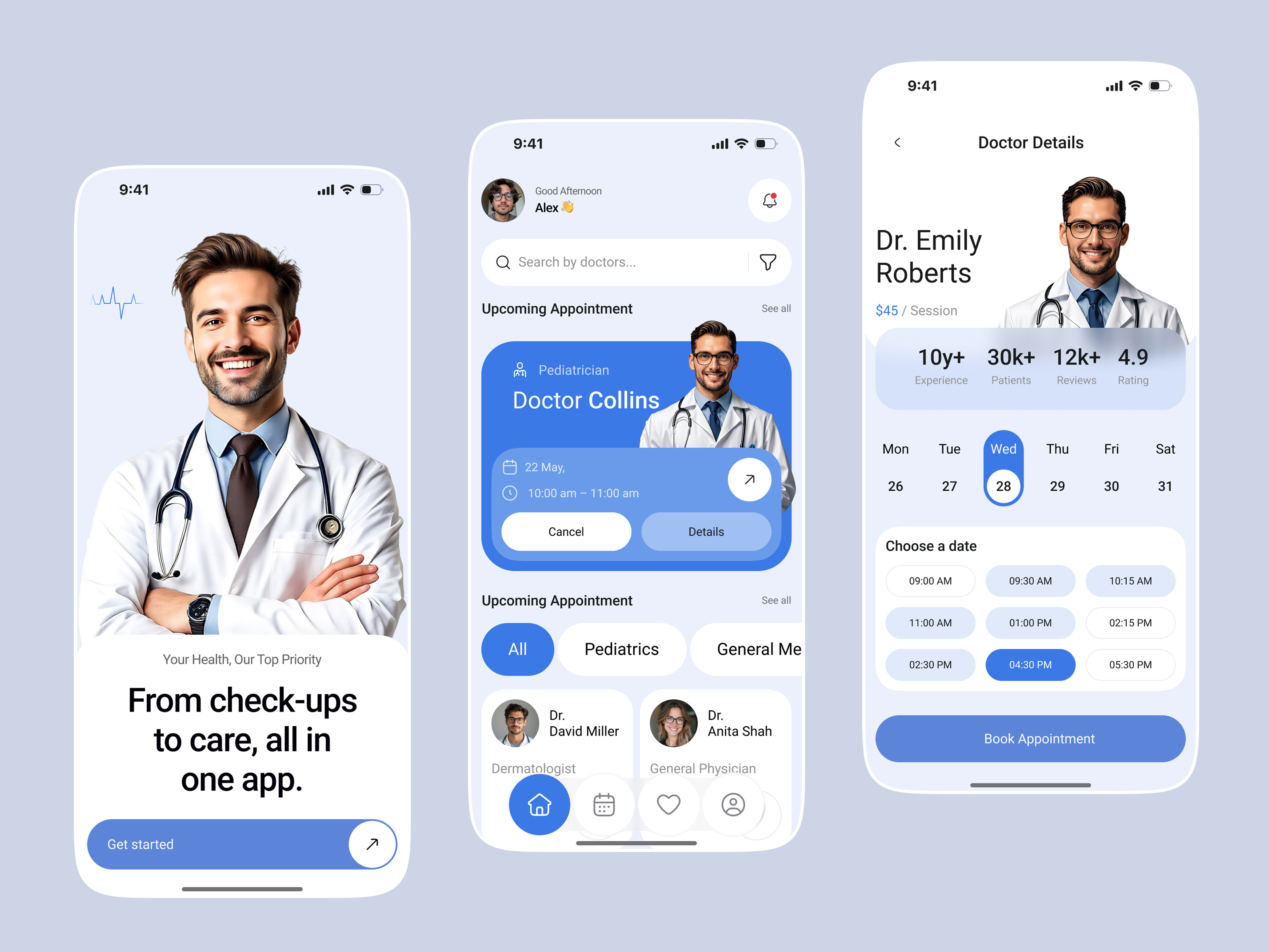 Online Doctor Appointment App app app design appointment appointment app appointment booking appointment booking app booking app doctor app doctor appointment doctor booking app doctor finder health healthcare app medical medical app mobile app