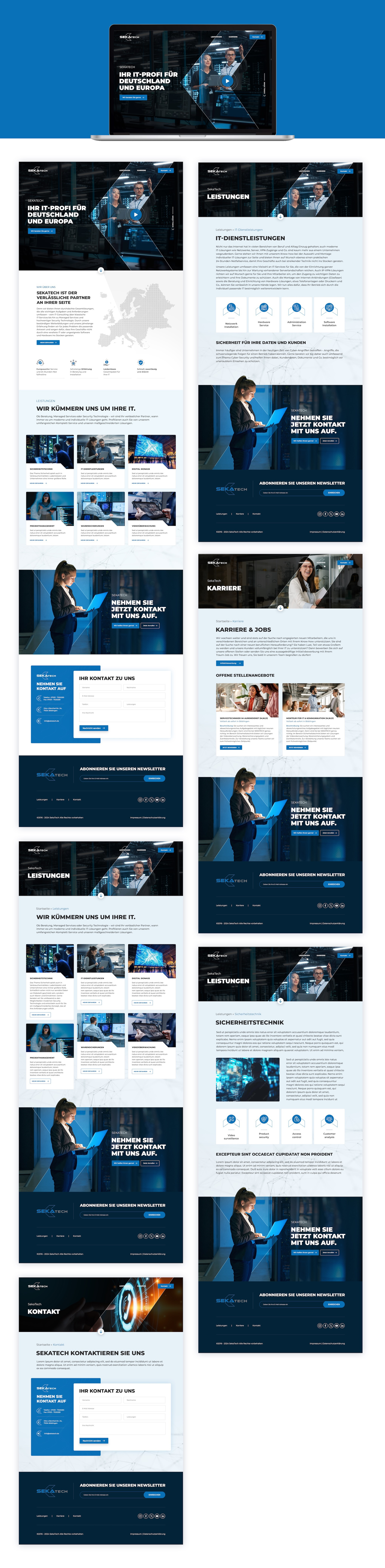 Website Layout design branding ui