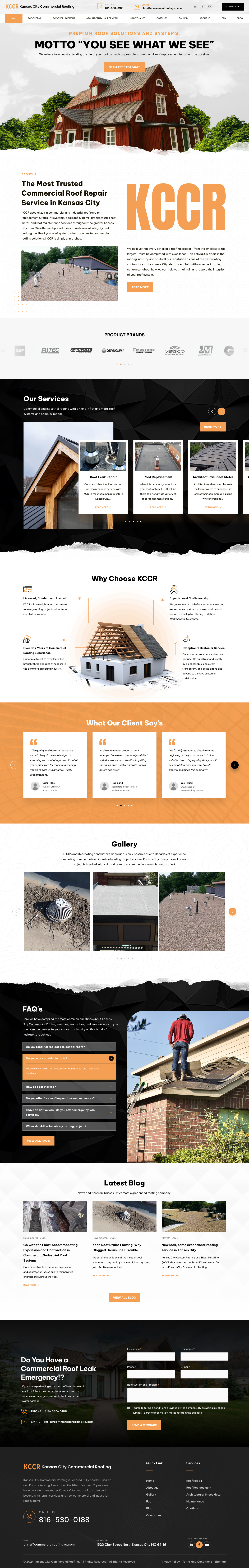 Roofing site for business growth branding graphic design logo ui