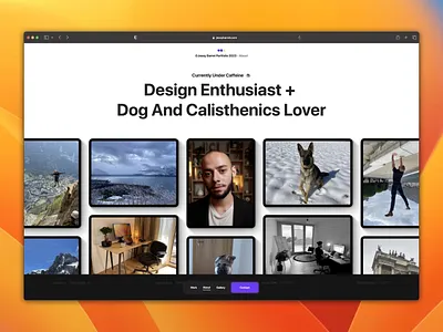 Portfolio 2023 | About Page about about me about page concept daily ui dailyui design interface live minimal minimalist modern portfolio ui ui design uidesign ux website