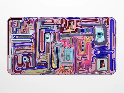 Find your way 3d art artwork branding design illustration interior sculpture ui visualization