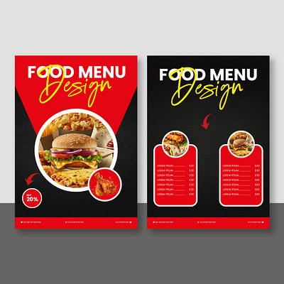 Premium Food Menu Design. animation branding graphic design logo motion graphics premium food menu design. ui