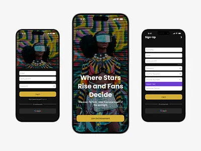 Talent App – Splash & Onboarding aesthetic app branding figma log in mobile app modern ui onboarding sign up splash screen startup talent app ui ux