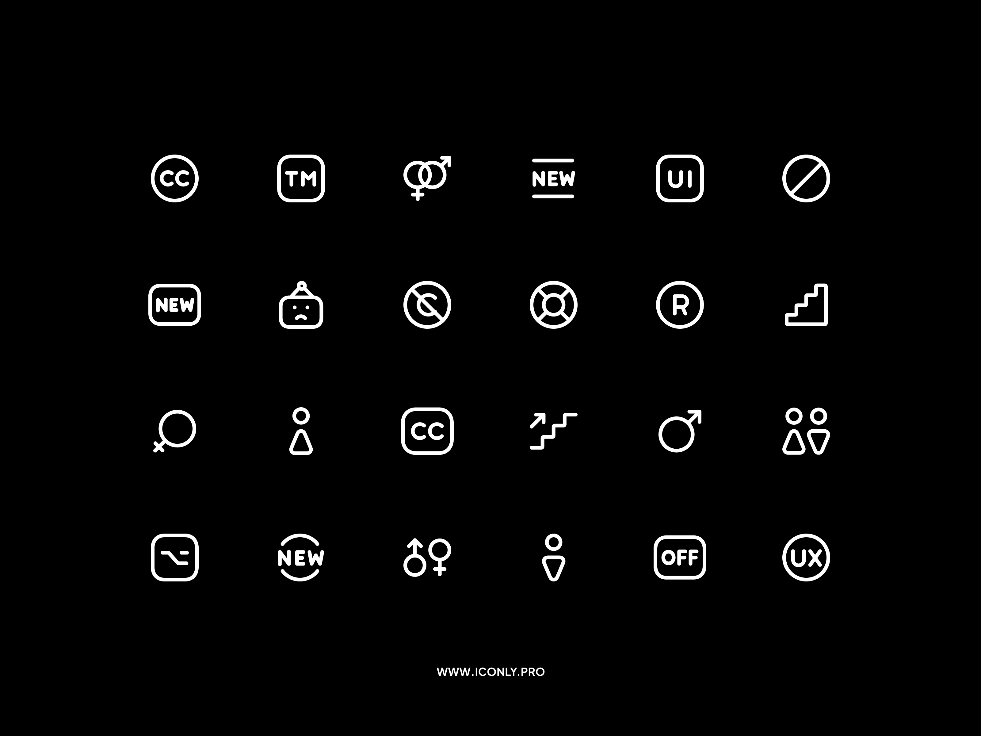 Iconly Pro, Symbols! cc design icon icondesign iconly pro iconography iconpack icons iconset illustration street symbols ui
