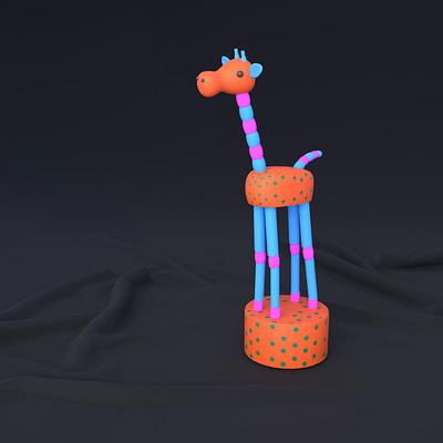 “Pieces of a Dream” 🦒 3d 3d modeling 3danimation 3ddesign animation animation loop cg art creative concept design exploration digital art giraffe motion graphics motiondesign nostalgia product animation rendering storytelling toy ui wooden toy