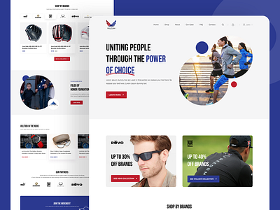 Volition America website homepage redesign buying design ecommerce homepage landing page selling website