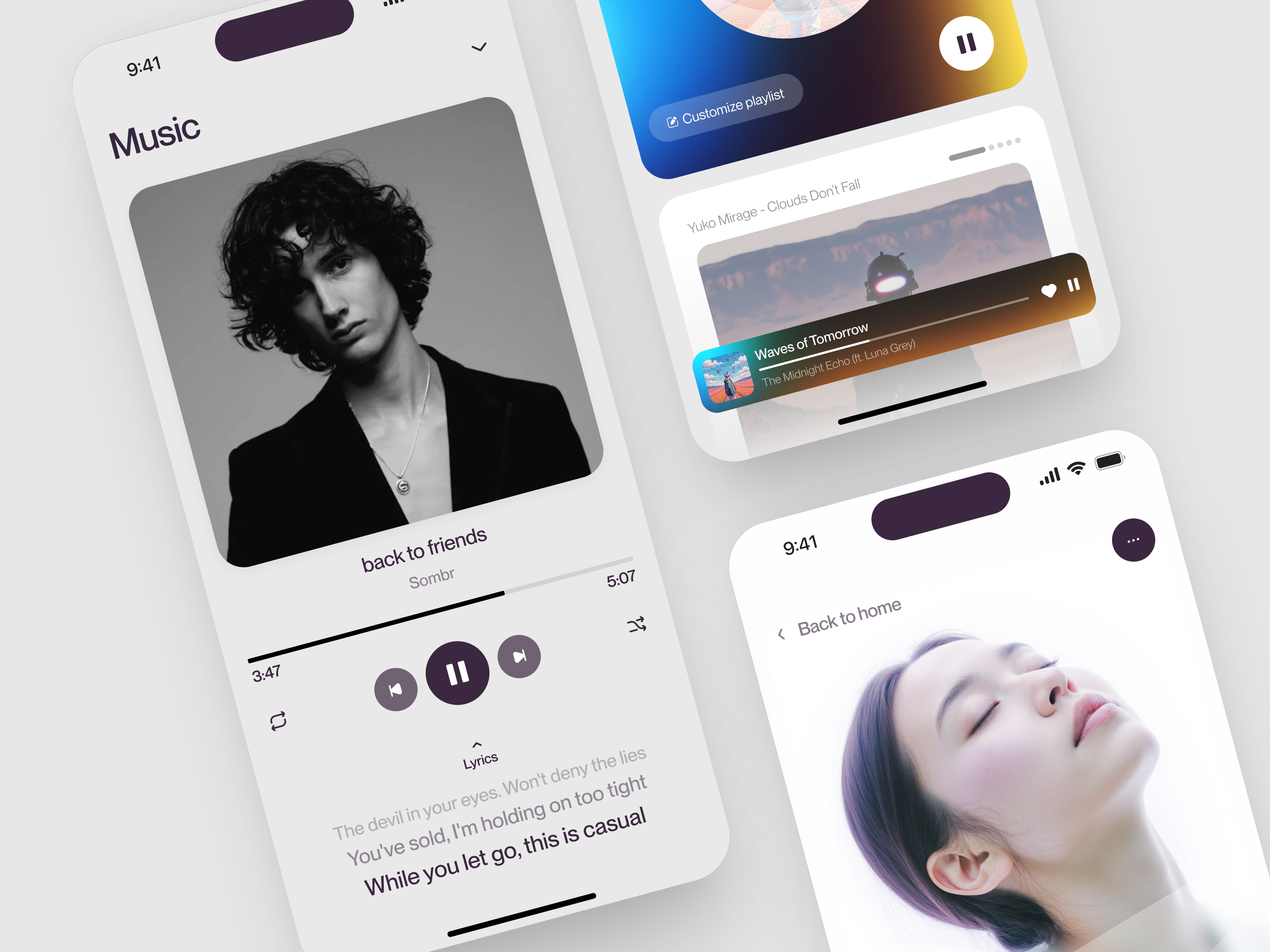 Mobile design for Music application design design interface ios app design ui ux