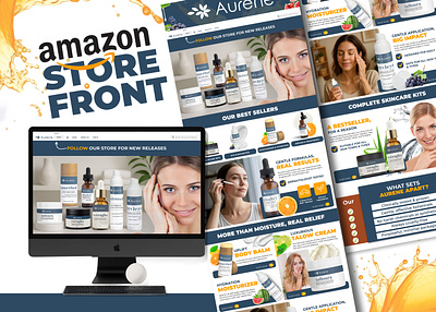 Brand Storefront Design for Amazon. amazon creatives amazon graphics amazon store amazon storefront design brand store branding landing page product listing images product page store design storefront design