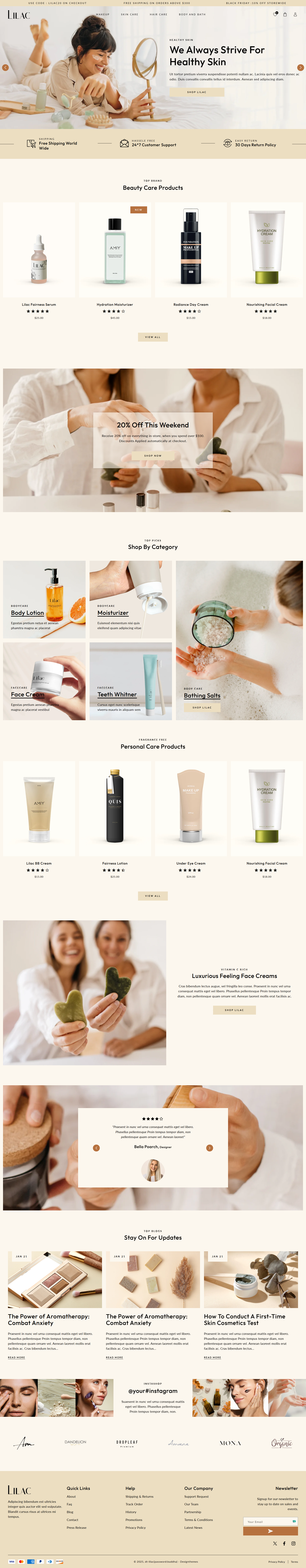 Shopify Skin Care Store Design dropshipping store ecommerce ecommerce website envato envato design envato theme shopify shopify dropshipping shopify dropshipping website shopify theme shopify website shopify website design website website design