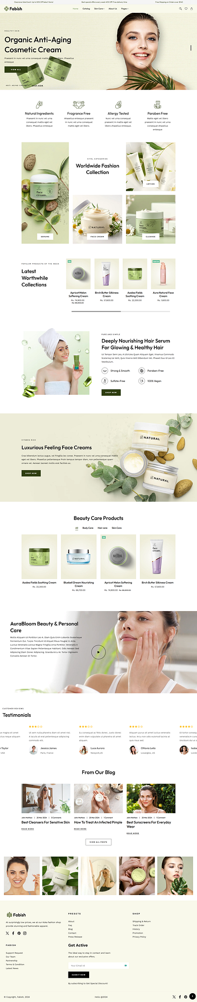 Shopify Skin Care Store Design dropshipping store ecommerce ecommerce website envato envato design envato theme shopify shopify dropshipping shopify dropshipping website shopify store shopify store design shopify theme shopify theme design shopify website shopify website design website website design