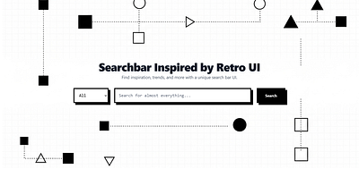 Retro-Themed Search Bar UI - Day 22 of Daily UI branding design graphic design illustration logo retro search retro theme retro theme ui retro ui search bar design search bar ui search ui search ui theme ui ui design ui ux ui ux design vector web design