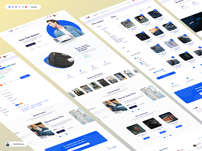 AVIOR - Jeans Brand e-Commerce Website interface