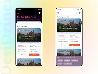 Guided Filter - CollegeSearch design edtech ui inspiration uiux uiux design