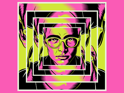 Expressive Portrait colorful design expressive face figurative figurativeart human illustration people pop pop art psychedelic surrealism vector vibrant