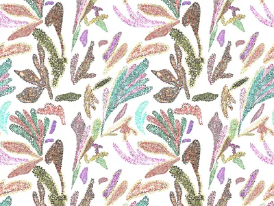 Floral glitter pattern. fashion