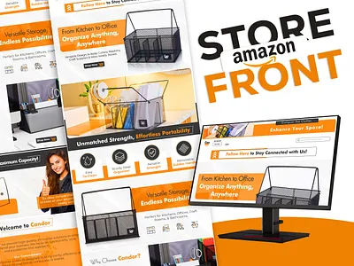 Brand Storefront Design for Amazon a content amazon a content design amazon creatives amazon graphics amazon storefront design amazon visuals brand design branding design illustration listing images