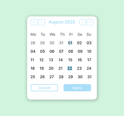 Calendar daily ui 038