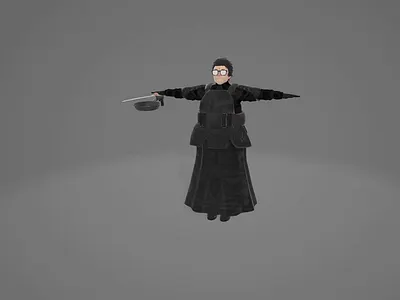 ✨ Name: Musashi assassin 🐺🖤 🏢 Studio: Stallion Studio LTD 🎨 3d anime blender cartoon design musashi assassin open for commission rig stallion studio limited vrchat