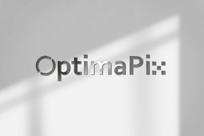 OptimaPix Logo graphic design vector