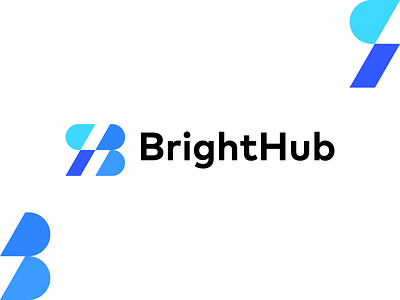 BrightHub Logo b logo brand branding brighthub design graphic design h logo illustration logo logo design minimal modern ui