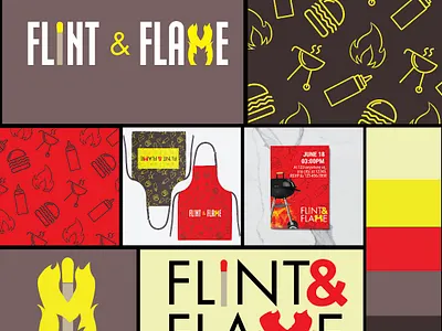 flint & flame brand design branding design graphic design logo