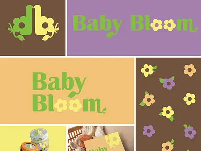 baby bloom organic baby brand brand design branding design graphic design logo logo design