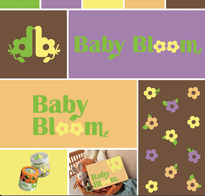 baby bloom organic baby brand brand design branding design graphic design logo logo design