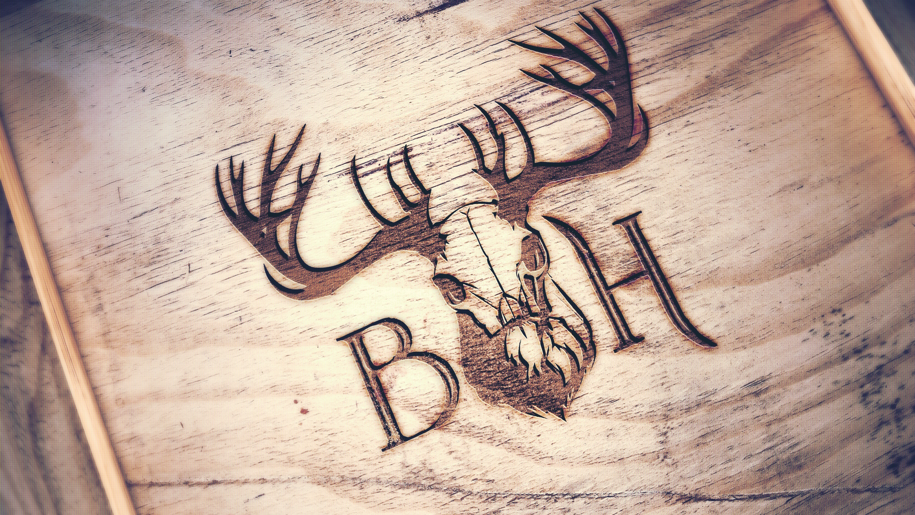 bearded hunting branding brand design branding design illustration logo