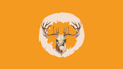 bearded hunting logo package brand design branding design digital illustration illustration logo