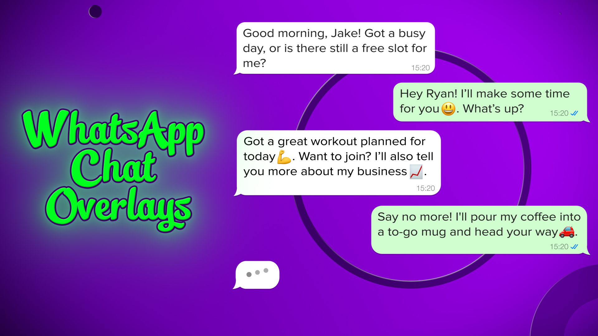 Animated WhatsApp Chat Bubble Overlays after effects animation bubbles chat message motion design motion graphics overlays text whatsapp