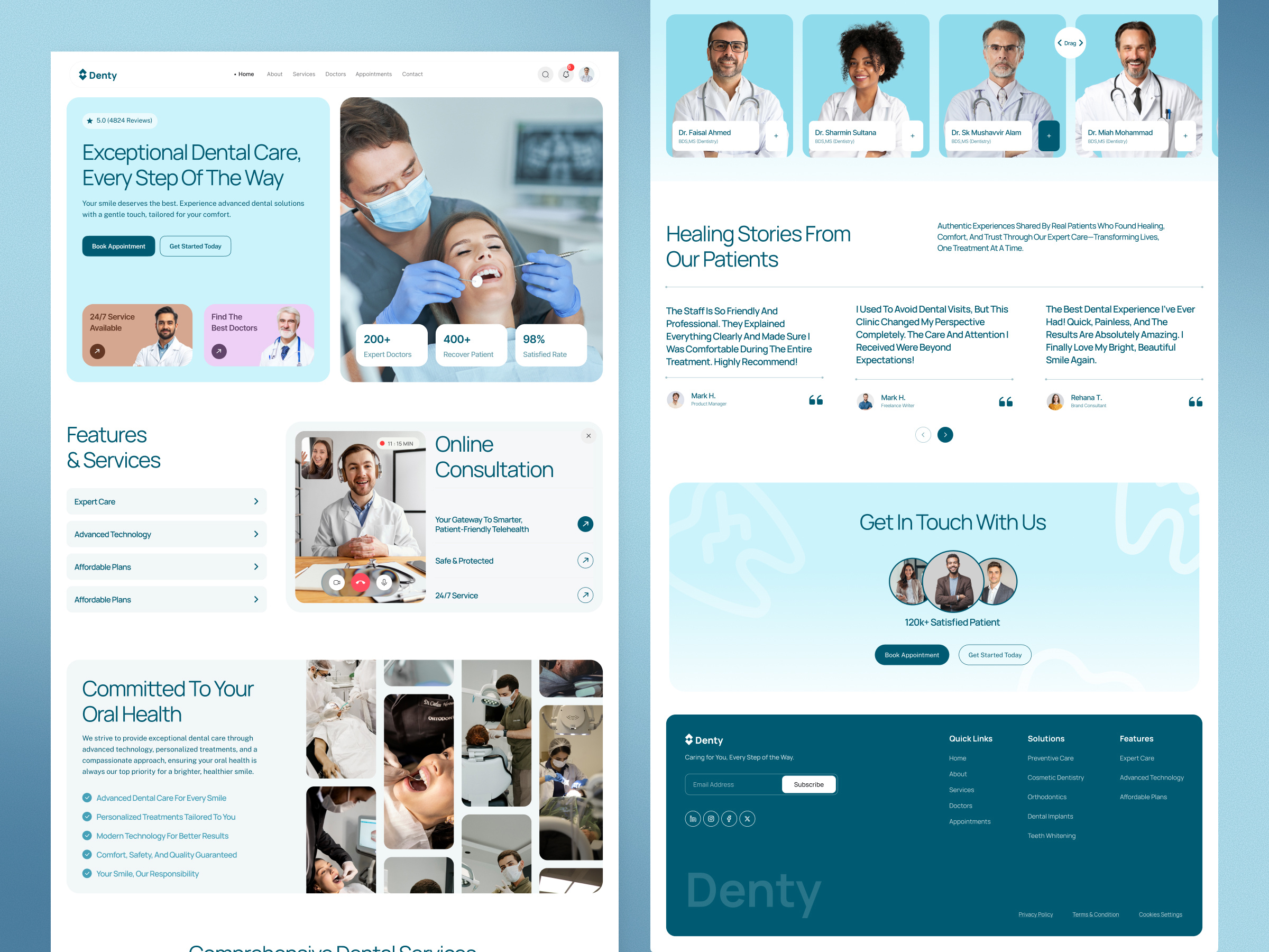 Example of Saa S & Healthcare Landing Page Design