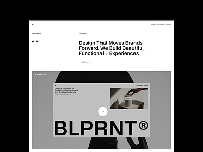 The Blueprint - Hero 07 Section minimalism