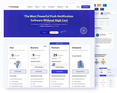 Push Notification - Pricing Page billing comparisontable figma imran imranhossain notification orionix orionixstudio pricing pricingpage pricingsection pricingtable productdesign purhnotification saas subscription ui uiux ux webdesign