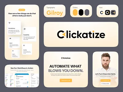 Clickatize Logo Design - C Logo Design a b c d e f g h i j k l m n o ai logo automation logo automation solutions branding c logo circles logo letter c letter logo letter mark monogram lettermark logo logomark minimalist logo modernlogo o p q r s t u v w x y z professional logo sales crm wordmark logo workflow